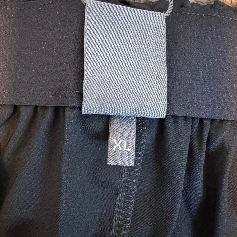 NWT Savage X Fenty Satin Boxers Black Caviar Men's XL (38-40) Elastic Waistband